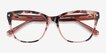 Petal Pink Tortoise AcetateEyeglass Frames from EyeBuyDirect, Closed View