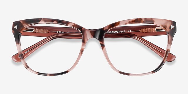 Petal Pink Tortoise AcetateEyeglass Frames from EyeBuyDirect, Closed View