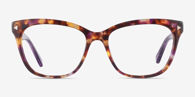 Petal Purple Tortoise AcétateMontures de lunettes de vue d'EyeBuyDirect, Vue de Face