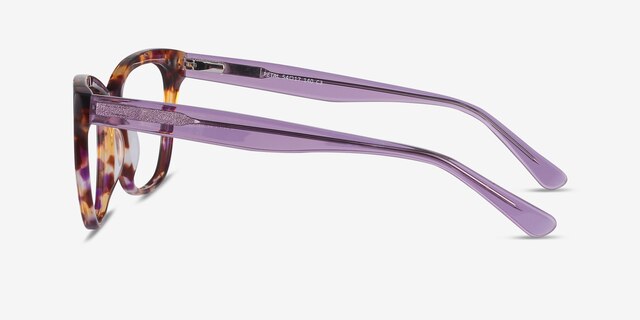 Petal Purple Tortoise AcétateMontures de lunettes de vue d'EyeBuyDirect, Vue de Côté