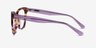 Petal Purple Tortoise AcétateMontures de lunettes de vue d'EyeBuyDirect, Vue de Côté