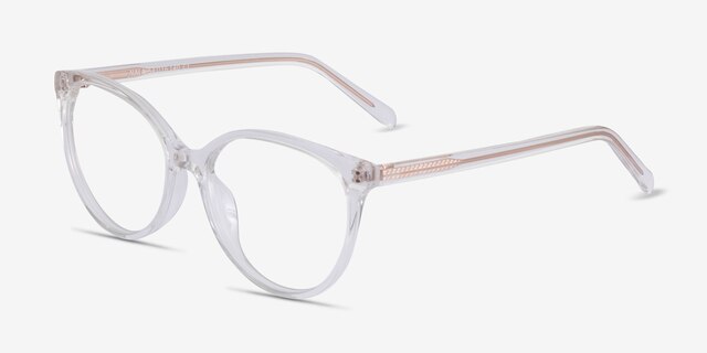 Nala Clear AcetateEyeglass Frames from EyeBuyDirect, Angle View