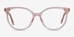 Nala Clear Pink AcetateEyeglass Frames from EyeBuyDirect, Front View