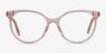 Nala Clear Pink AcetateEyeglass Frames from EyeBuyDirect, Front View