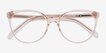 Nala Clear Pink AcetateEyeglass Frames from EyeBuyDirect, Closed View