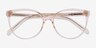 Nala Clear Pink AcetateEyeglass Frames from EyeBuyDirect, Closed View