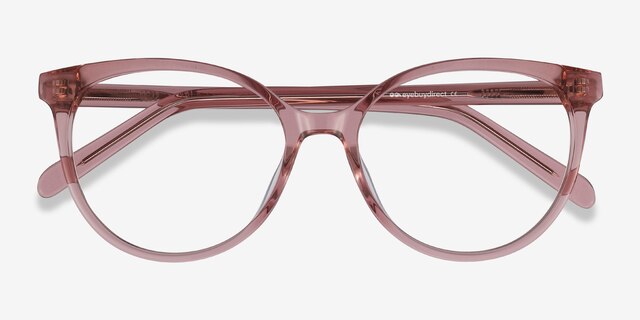 Nala Clear Purple AcétateMontures de lunettes de vue d'EyeBuyDirect, Vue Rapprochée