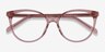 Nala Clear Purple AcétateMontures de lunettes de vue d'EyeBuyDirect, Vue Rapprochée