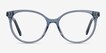 Nala Clear Blue AcetateEyeglass Frames from EyeBuyDirect, Front View