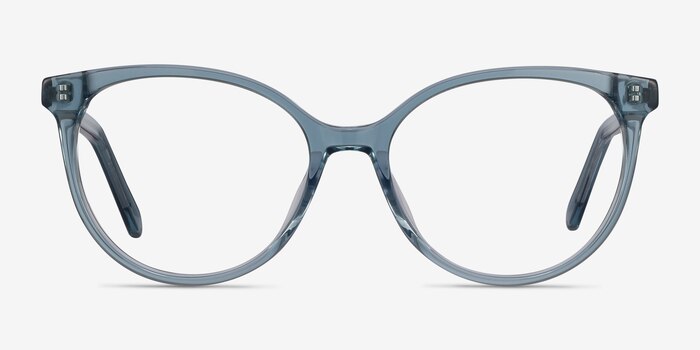 Nala Clear Blue Acétate Montures de lunettes de vue d'EyeBuyDirect