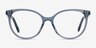 Nala Clear Blue AcetateEyeglass Frames from EyeBuyDirect, Front View