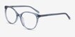 Nala Clear Blue AcetateEyeglass Frames from EyeBuyDirect, Angle View