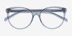 Nala Clear Blue AcetateEyeglass Frames from EyeBuyDirect, Closed View