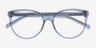 Nala Clear Blue AcetateEyeglass Frames from EyeBuyDirect, Closed View