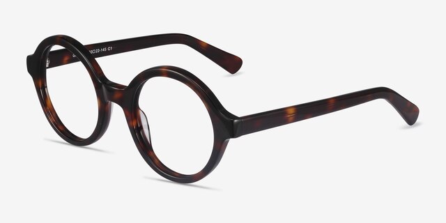 Groove Tortoise AcetateEyeglass Frames from EyeBuyDirect, Angle View