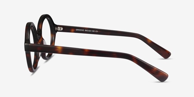 Groove Tortoise AcetateEyeglass Frames from EyeBuyDirect, Side View