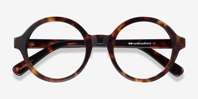 Groove Tortoise AcetateEyeglass Frames from EyeBuyDirect, Closed View