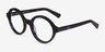 Groove Bleu AcétateMontures de lunettes de vue d'EyeBuyDirect, Vue d'Angle