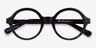 Groove Bleu AcétateMontures de lunettes de vue d'EyeBuyDirect, Vue Rapprochée