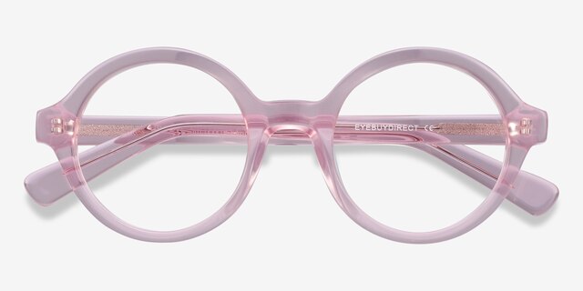 Groove Pink AcetateEyeglass Frames from EyeBuyDirect, Closed View
