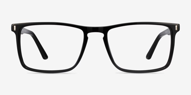 Arise Black AcetateEyeglass Frames from EyeBuyDirect, Front View