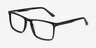 Arise Black AcetateEyeglass Frames from EyeBuyDirect, Angle View