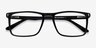 Arise Black AcetateEyeglass Frames from EyeBuyDirect, Closed View