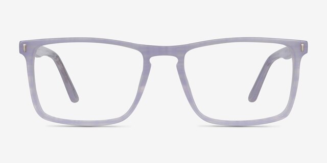Arise Purple Striped AcetateEyeglass Frames from EyeBuyDirect, Front View