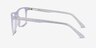 Arise Purple Striped AcetateEyeglass Frames from EyeBuyDirect, Side View