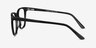 Honor Black AcetateEyeglass Frames from EyeBuyDirect, Side View