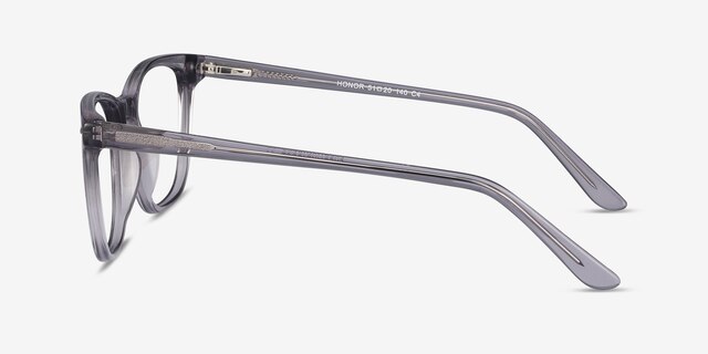 Honor Clear Gray AcetateEyeglass Frames from EyeBuyDirect, Side View
