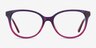 Pursuit Violet AcétateMontures de lunettes de vue d'EyeBuyDirect, Vue de Face