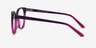 Pursuit Violet AcétateMontures de lunettes de vue d'EyeBuyDirect, Vue de Côté