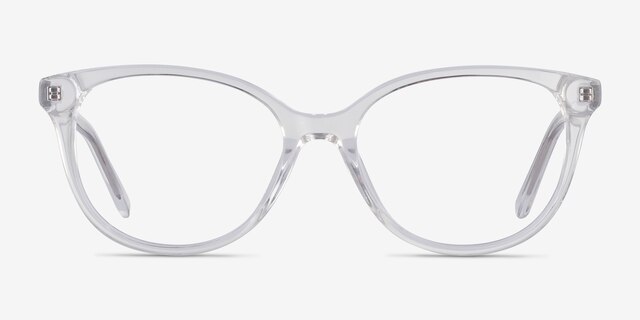 Pursuit Clear AcetateEyeglass Frames from EyeBuyDirect, Front View