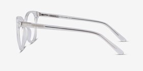Pursuit Transparent Acétate Montures de lunettes de vue d'EyeBuyDirect, Vue de Côté