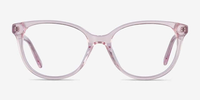 Pursuit Pink AcetateEyeglass Frames from EyeBuyDirect, Front View
