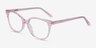 Pursuit Pink AcetateEyeglass Frames from EyeBuyDirect, Angle View