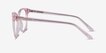 Pursuit Pink AcetateEyeglass Frames from EyeBuyDirect, Side View