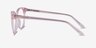 Pursuit Pink AcetateEyeglass Frames from EyeBuyDirect, Side View