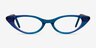 Hush Blue AcetateEyeglass Frames from EyeBuyDirect, Front View