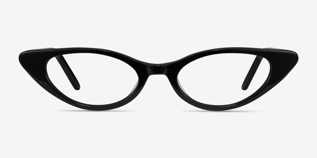 Hush Black AcetateEyeglass Frames from EyeBuyDirect, Front View