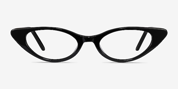 Hush Noir Acétate Montures de lunettes de vue