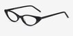 Hush Black AcetateEyeglass Frames from EyeBuyDirect, Angle View
