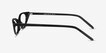 Hush Black AcetateEyeglass Frames from EyeBuyDirect, Side View