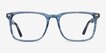 Tactician Blue Striped AcetateEyeglass Frames from EyeBuyDirect, Front View