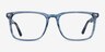 Tactician Blue Striped AcétateMontures de lunettes de vue d'EyeBuyDirect, Vue de Face