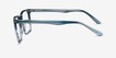 Tactician Blue Striped AcetateEyeglass Frames from EyeBuyDirect, Side View