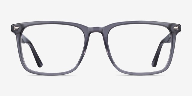 Tactician Gray AcetateEyeglass Frames from EyeBuyDirect, Front View