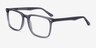 Tactician Gray AcetateEyeglass Frames from EyeBuyDirect, Angle View