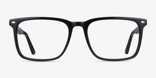 Tactician Noir Acétate Montures de lunettes de vue